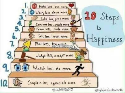 be seasoned with Steps To Happiness