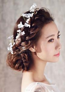 韩式唯美新娘发型图片 2015简单唯美新娘发型推荐