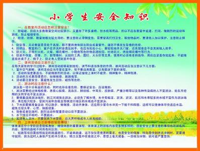 小学生五年级安全作文 小学生安全知识文章