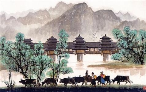 中国画美丽杭州我的家 关于美丽的中国画图片