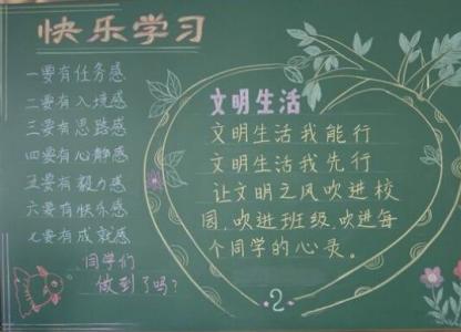 小学学习的黑板报图片