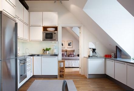 阁楼厨房装修效果图 阁楼厨房墙面装修成哪种颜色好看?
