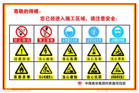 施工现场安全警示牌 施工现场安全警示语精选