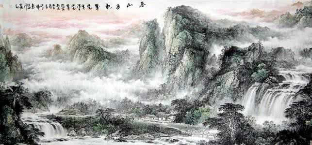 中国画山水画图片大全 国画风景图片大全_山水画图片大全