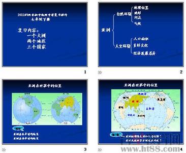 初中三年级中考地理复习资料