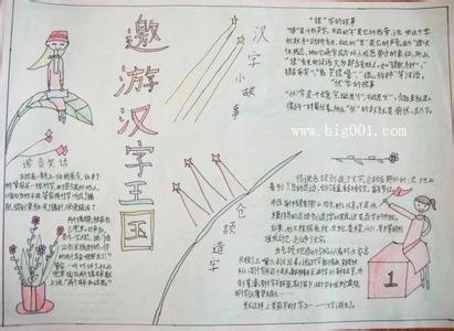 有趣的汉字手抄报资料 汉字大世界的手抄报资料图片