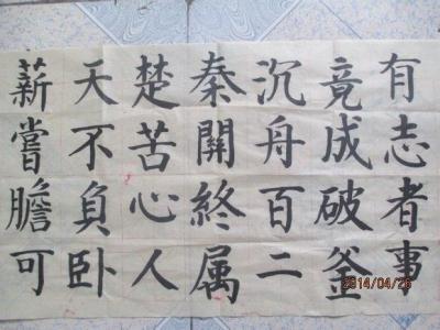 第一次作文400字 第一次写毛笔字作文400字