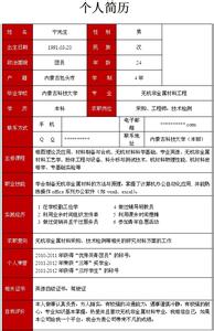 研究生求职简历模板 材料工程专业研究生求职简历 材料学个人简历模板