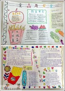 食品安全手抄报竖着画 食品安全手抄报竖版