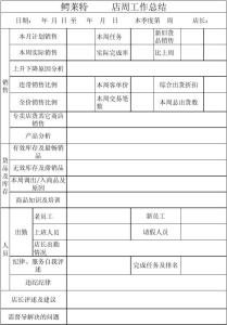 销售店长工作总结 店长销售个人月工作总结