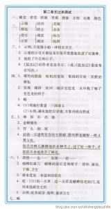 五年级第二单元测试题 西师大版五年级上册语文第二单元检测试题及答案