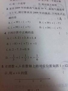 中考数学有理数的加法复习视频