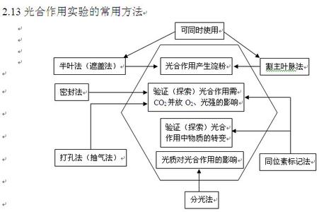 生物圈中的人知识梳理 高考生物实验知识梳理