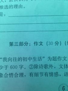 初中作文600字 从小学到初中600字作文