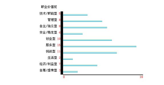 职业价值观分析测试 职业价值观分析测试结果