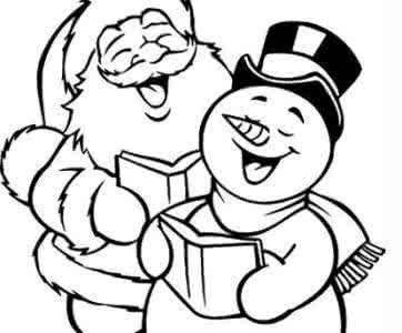 卡通圣诞树简笔画图片 卡通圣诞雪人的简笔画图片