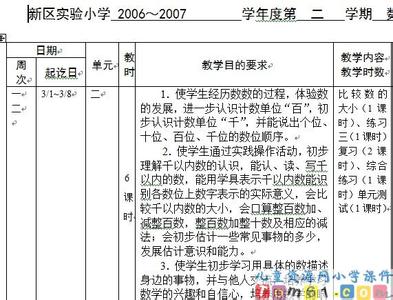 二年级上册教学计划 苏教版小学二年级上册数学教学计划