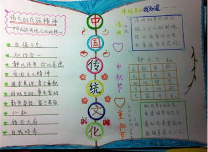 三年级中国传统手抄报 传统文化手抄报三年级_三年级传统文化手抄报
