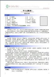 个人简历模板范文 民生银行简历模板_最新的民生银行简历范文