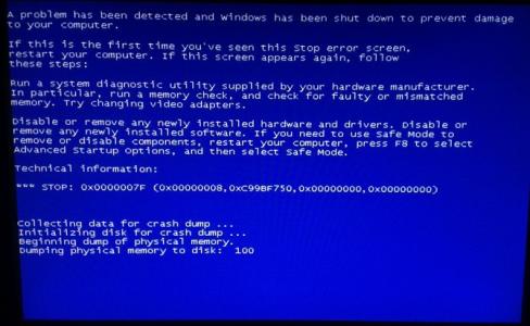 蓝屏代码0x0000007f Win7蓝屏代码0x0000007F解决方法