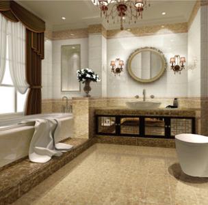 卫生间防滑地砖 古典风格卫生间地面防滑用什么地砖比较好?