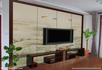 电视墙壁纸 电视墙壁纸自己可以贴吗？电视背景墙材料有哪些？