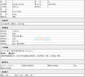 工程师求职简历模板 研发个人简历模板 研发工程师求职简历模板