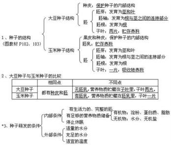 生物初一上册重点知识 七年级上册生物知识点总结