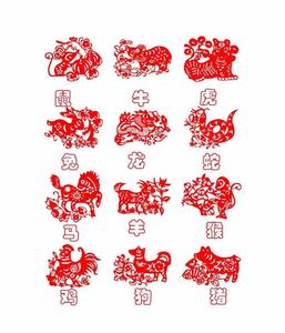 中国剪纸艺术作品欣赏 12生肖剪纸艺术欣赏