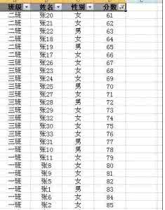 电子表格2007使用技巧 Excel 2007表格中字段设置技巧