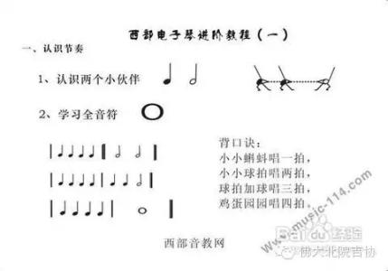 电子琴乐理基础知识 电子琴的基本乐理知识