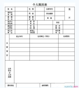 电子版简历表格下载 毕业生简历表格电子版下载