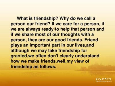 关于友谊的英语演讲稿 2016年关于友谊的英语演讲稿