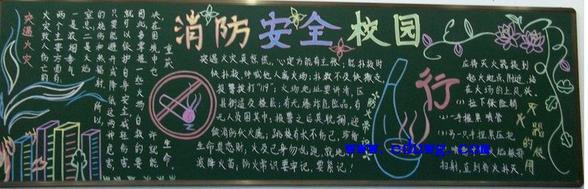 消防安全黑板报图片 学校消防黑板报图片