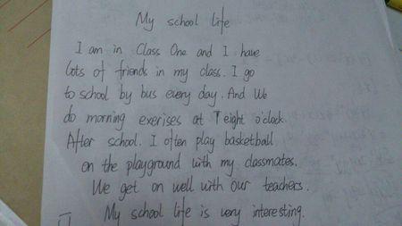 我的校园生活英语作文 九年级英语作文我的校园生活