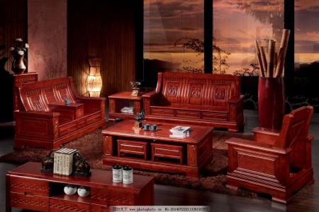 红木沙发六件套效果图 红木沙发五件套价格是多少？红木沙发该如何保养？