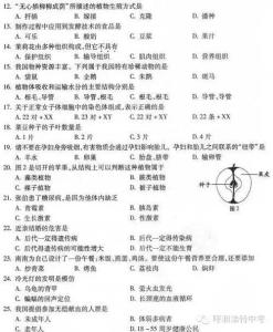 2016生物会考模拟试题 生物会考模拟试题及答案
