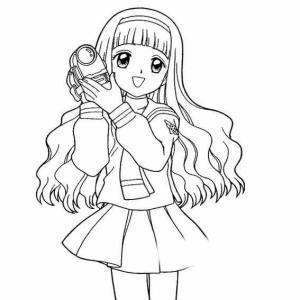 卡通动漫女孩简笔画 卡通动漫女孩简笔画图片