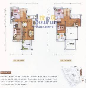 叠拼别墅户型图 石龙叠拼别墅面积怎么算?哪种户型好