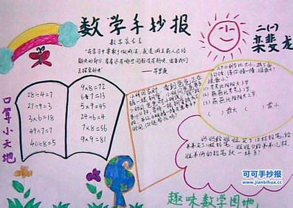 小学二年级乘法手抄报 二年级数学乘法手抄报