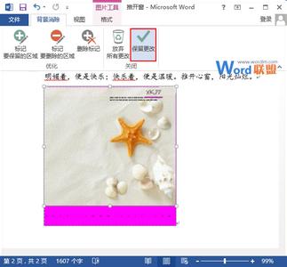 word2013如何删除整页 如何在Word2013中删除图片的背景