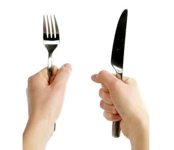 西餐礼仪刀叉用法图解 请教西餐刀叉的礼仪