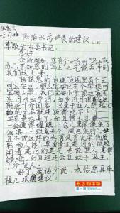 环保作文500字：写给环保局长的一封信