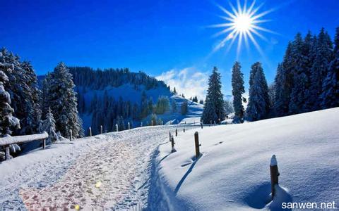 写冬天景色的作文100 关于描写冬天景色的作文