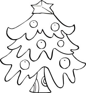 圣诞树图片简笔画 美丽的圣诞树简笔画图片