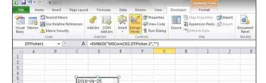 excel 2010 日期控件 excel2010 添加日期控件的方法