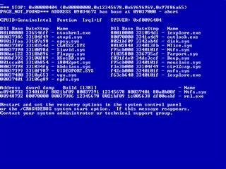 常见蓝屏代码 10个常见电脑蓝屏代码含义