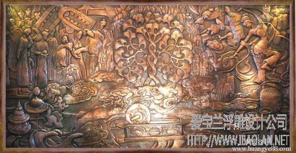 手工浮雕作品图片大全 浮雕壁画作品大全