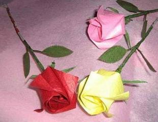玫瑰花的折法详细步骤 玫瑰折纸花步骤图解