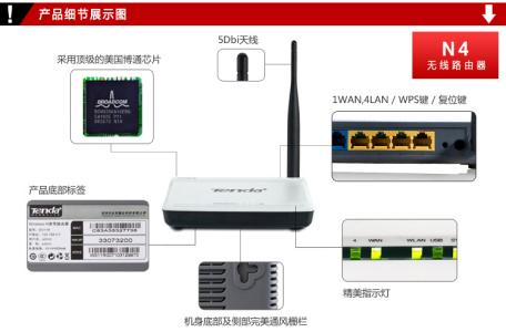 tenda n4 tenda无线路由器n4固定ip